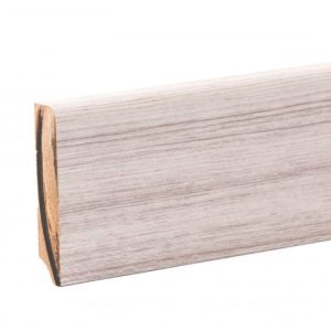 Plinta din MDF 80 mm, 2.43m, teak alb, 1033, WoodClass