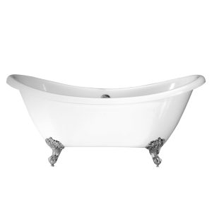 Cada freestanding, Florida, Garda, cu instalatie completa, retro, alb, 170 cm