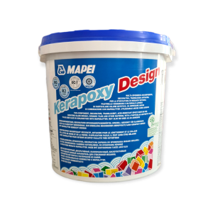 Chit de rosturi gresie si faianta epoxidic Kerapoxy Design (A+B), 100 white, interior / exterior, 3 kg
