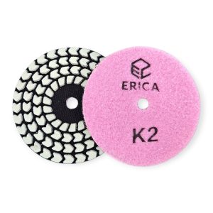 Pad/Discheta diamantata pentru slefuire, lustruire cu apa pentru granit, marmura, piatra, ceramica, K2, Erica