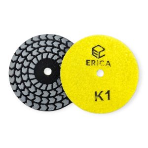 Pad/Discheta diamantata pentru slefuire, lustruire cu apa pentru granit, marmura, piatra, ceramica, K1, Erica